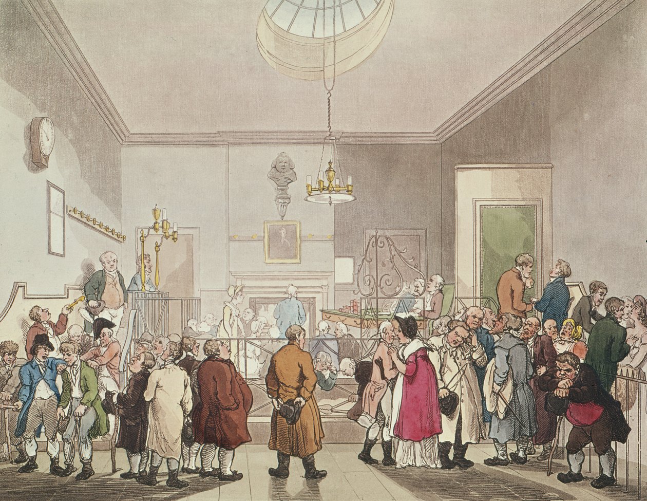 Der Wettposten, spätes 18. Jahrhundert von T. and Pugin Rowlandson
