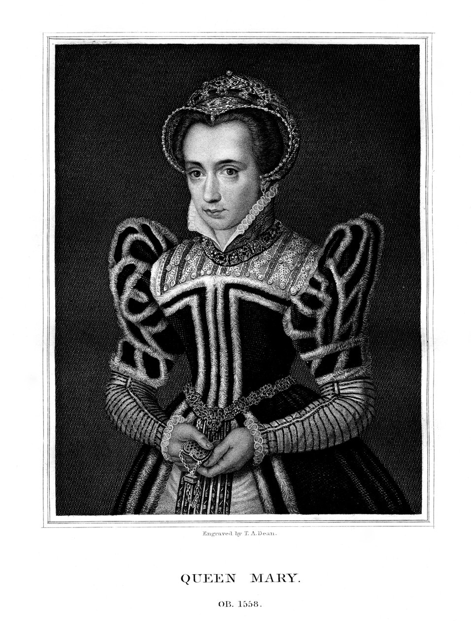 Königin Maria von Österreich, 1827 von T. A. Dean