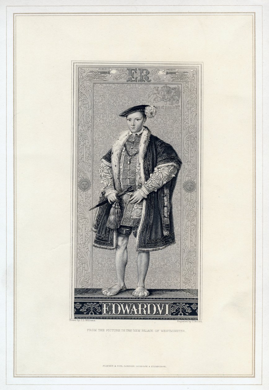 Edward VI., König von England von T. Brown