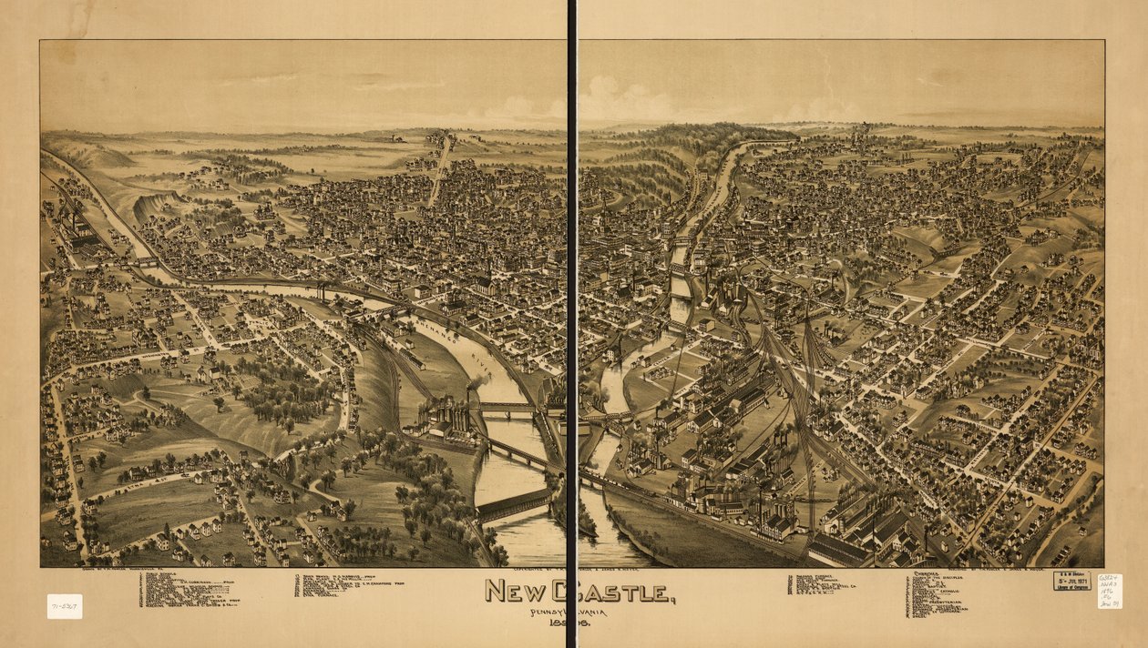 New Castle, Pennsylvania 1896 von T. M. Fowler