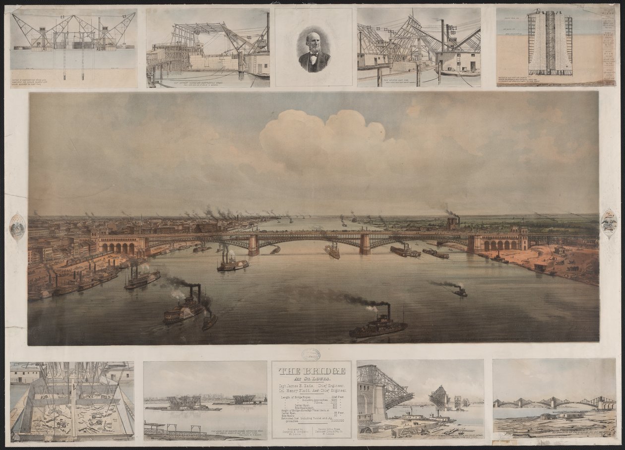 Die Brücke von St. Louis, ca. 1874 von T. Welcker