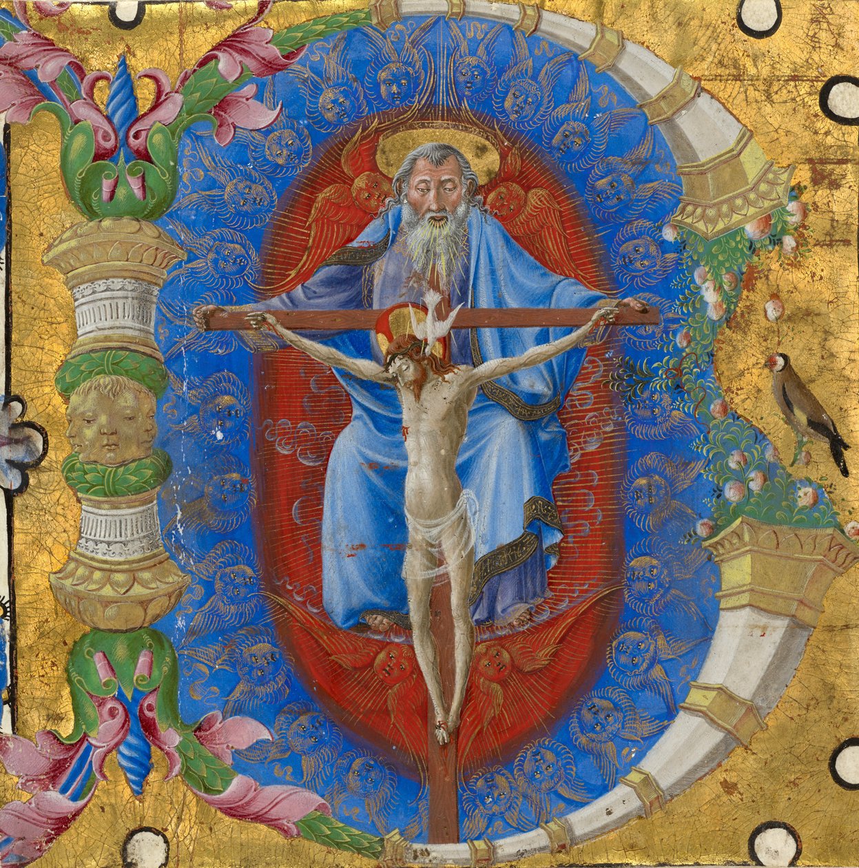 Initiale B: Die Dreifaltigkeit von Taddeo Crivelli