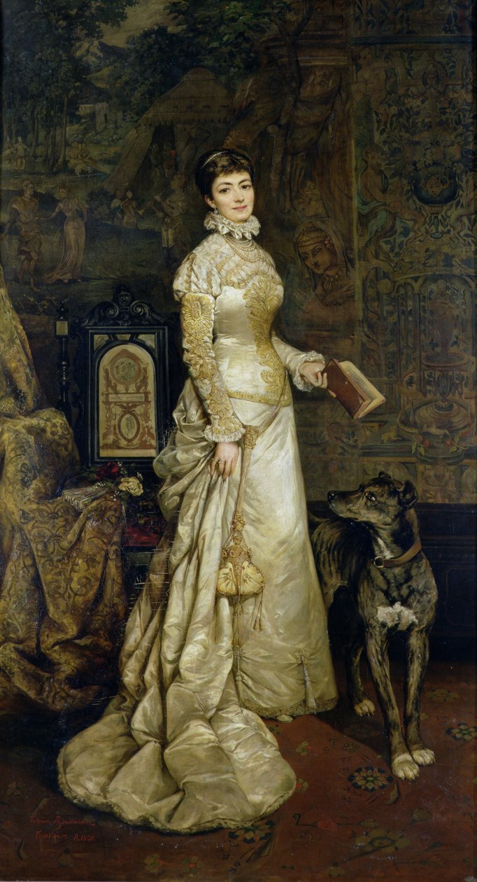 Porträt von Helena Modrzejewska (1840-1909), 1880 von Tadeusz Ajdukiewicz