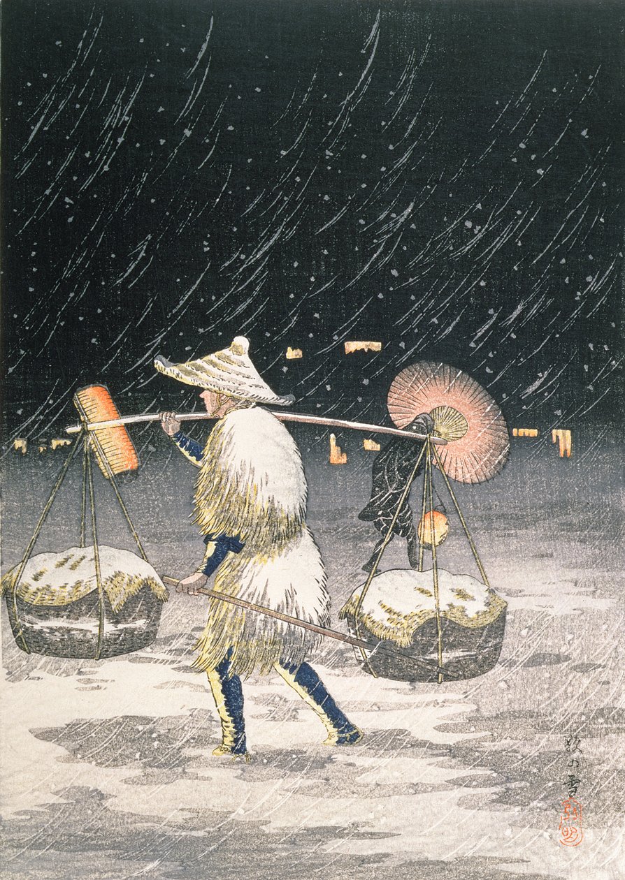 Nachtschnee, ca. 1930er Jahre von Takahashi Hiroaki