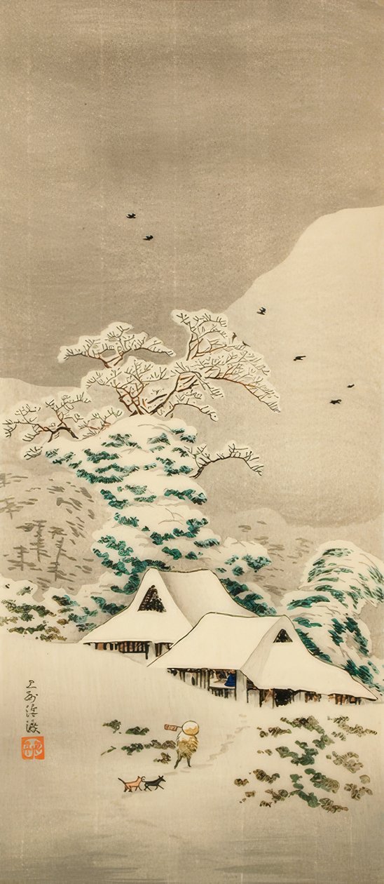 Sawatari im Schnee von Takahashi Hiroaki