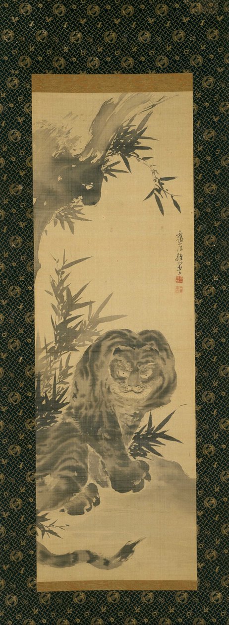 Tiger und Bambus von Takaku Aigai