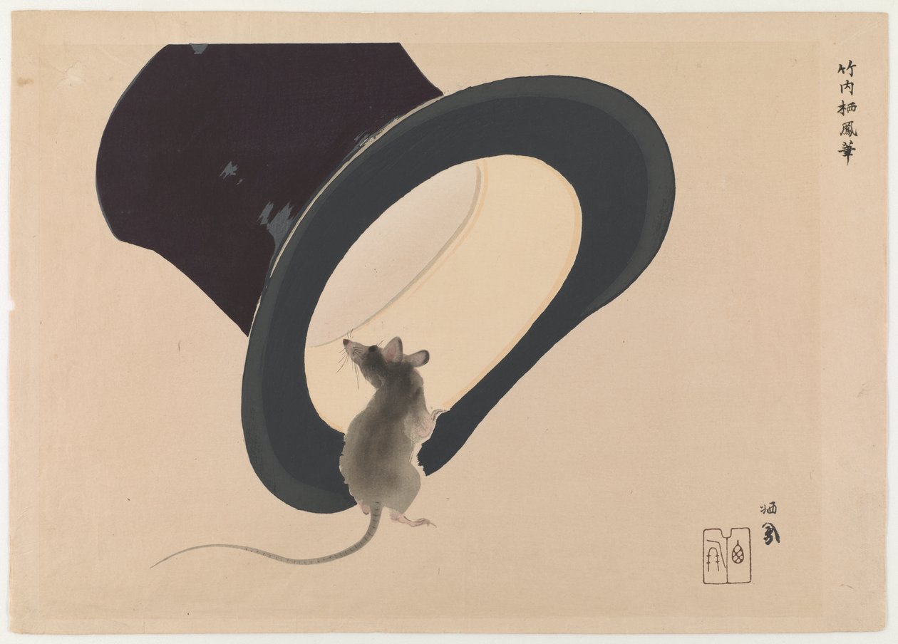 Maus und Hut von Takeuchi Seiho