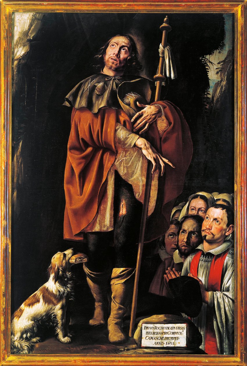 Italien, Varallo, Gemälde des Heiligen Rochus von Tanzio da Varallo