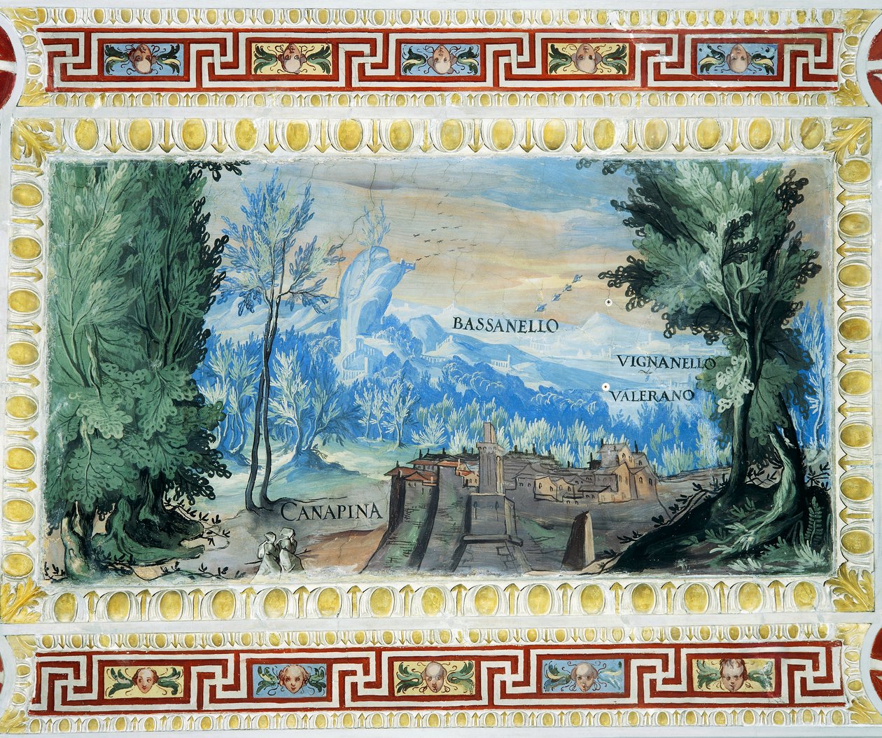 Ansicht von Canepina von Tarquinio Ligustri