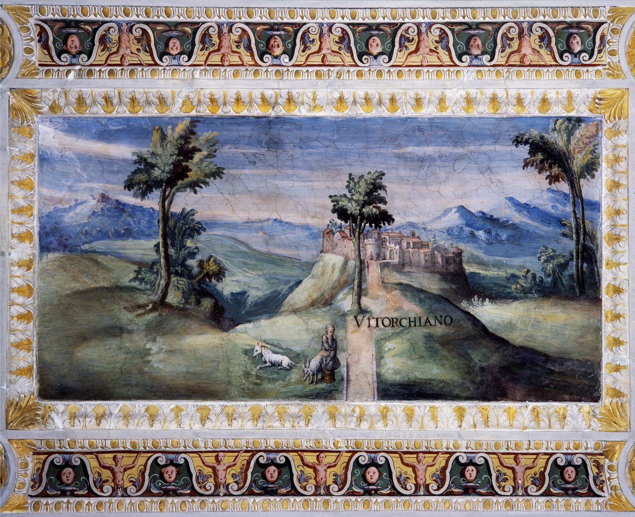 Ansicht von Vitorchiano von Tarquinio Ligustri