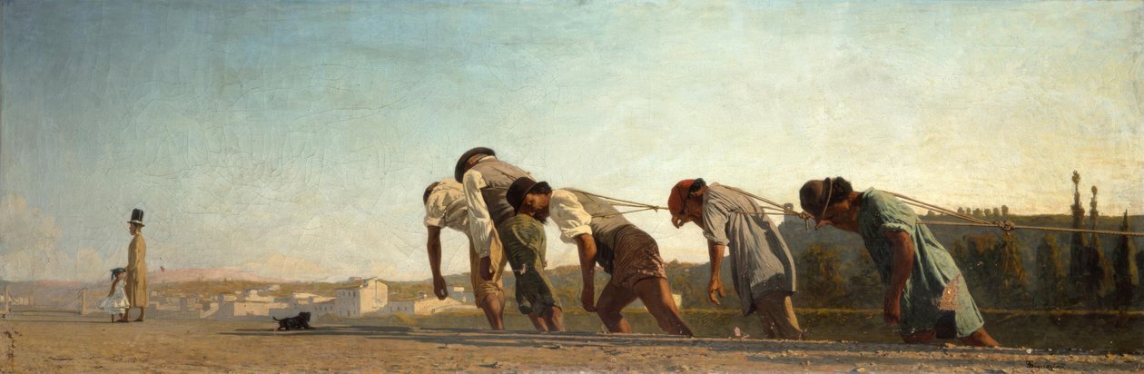 Der Treidelpfad von Telemaco Signorini