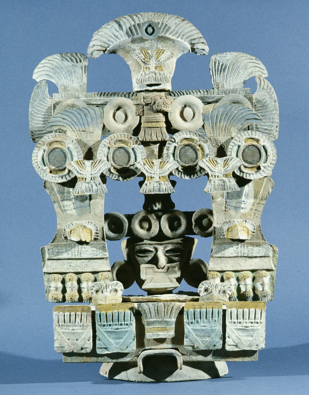 Deckel eines Räucherbeckens von Teotihuacan