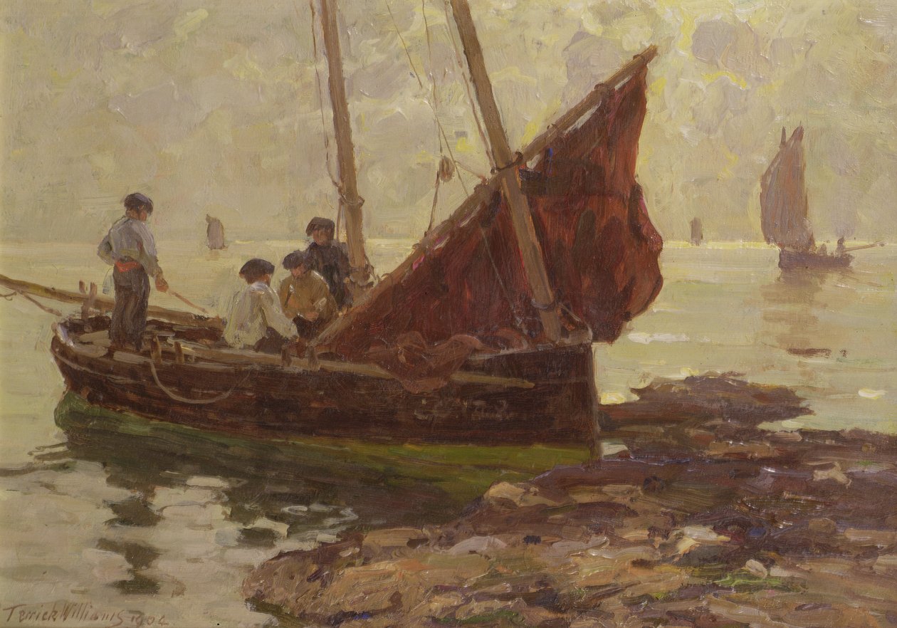 Morgen auf den Felsen, Concarneau von Terrick Williams