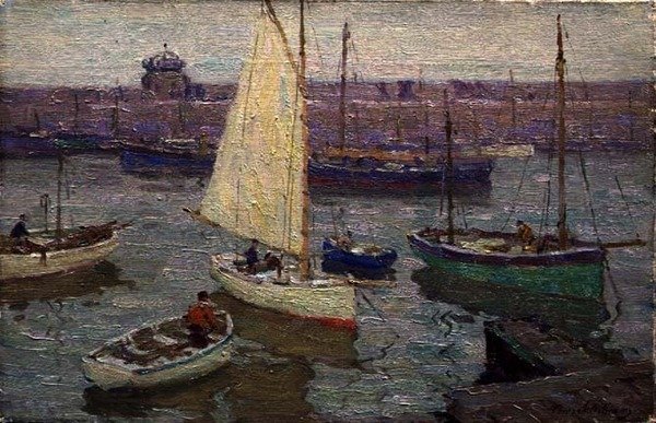 Ein grauer Tag, St. Ives von Terrick Williams