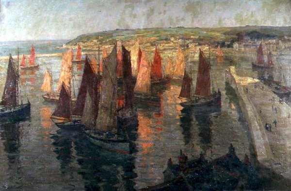 Rot und Gold, Brixham von Terrick Williams