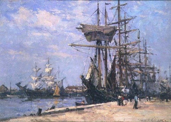 Schiffe im Hafen von Poole von Terrick Williams