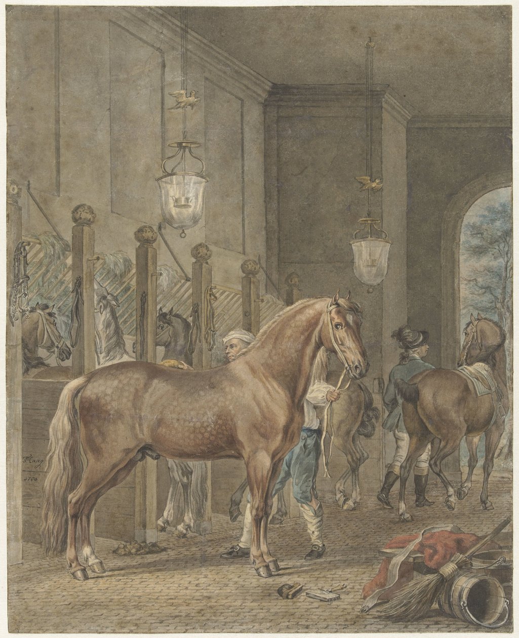 Stallinterieur von Tethart Philip Christian Haag