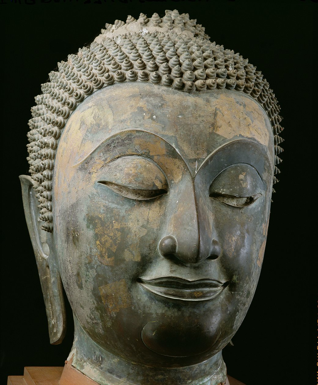 Kopf eines riesigen Buddha von Thai