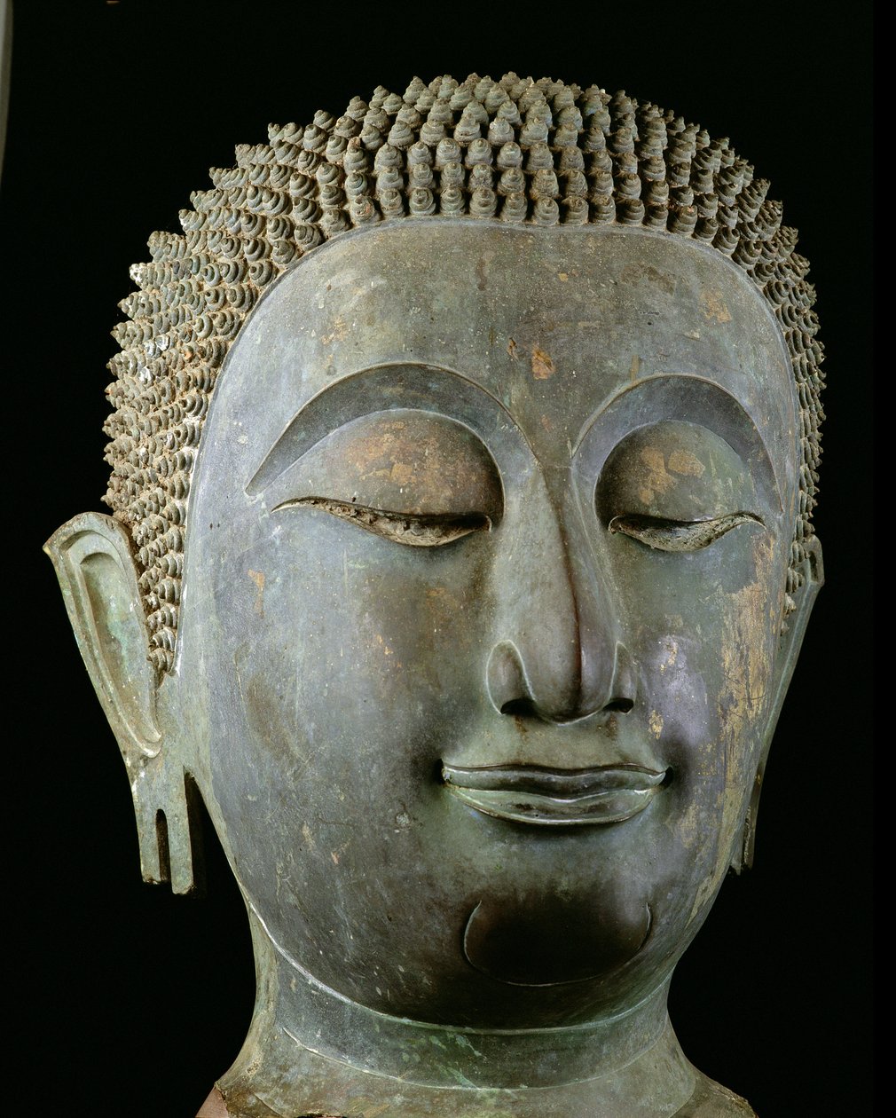 Kopf eines riesigen Buddha (Bronze) von Thai