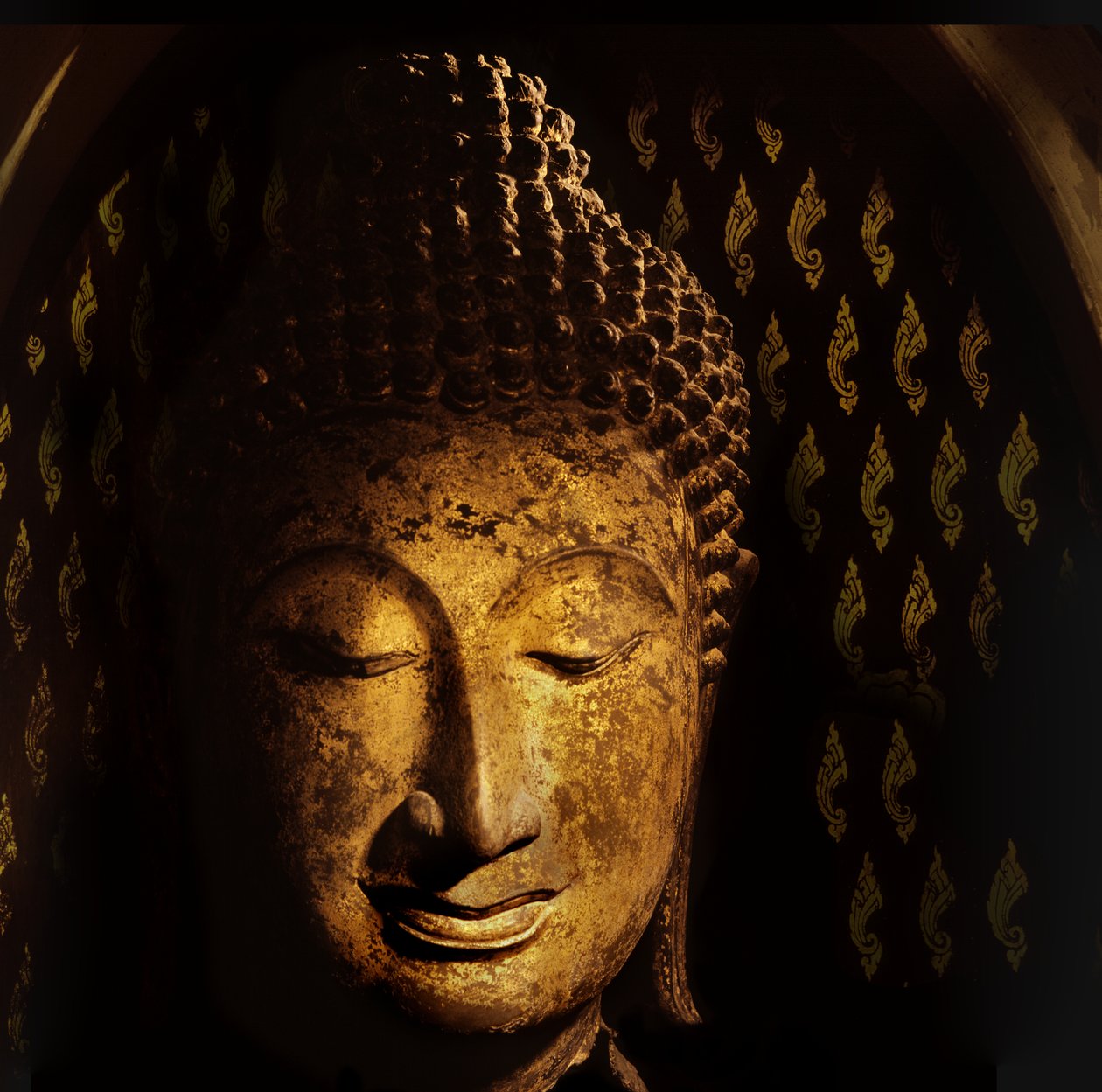 Kopf eines Buddha, Sukhothai-Periode von Thai School