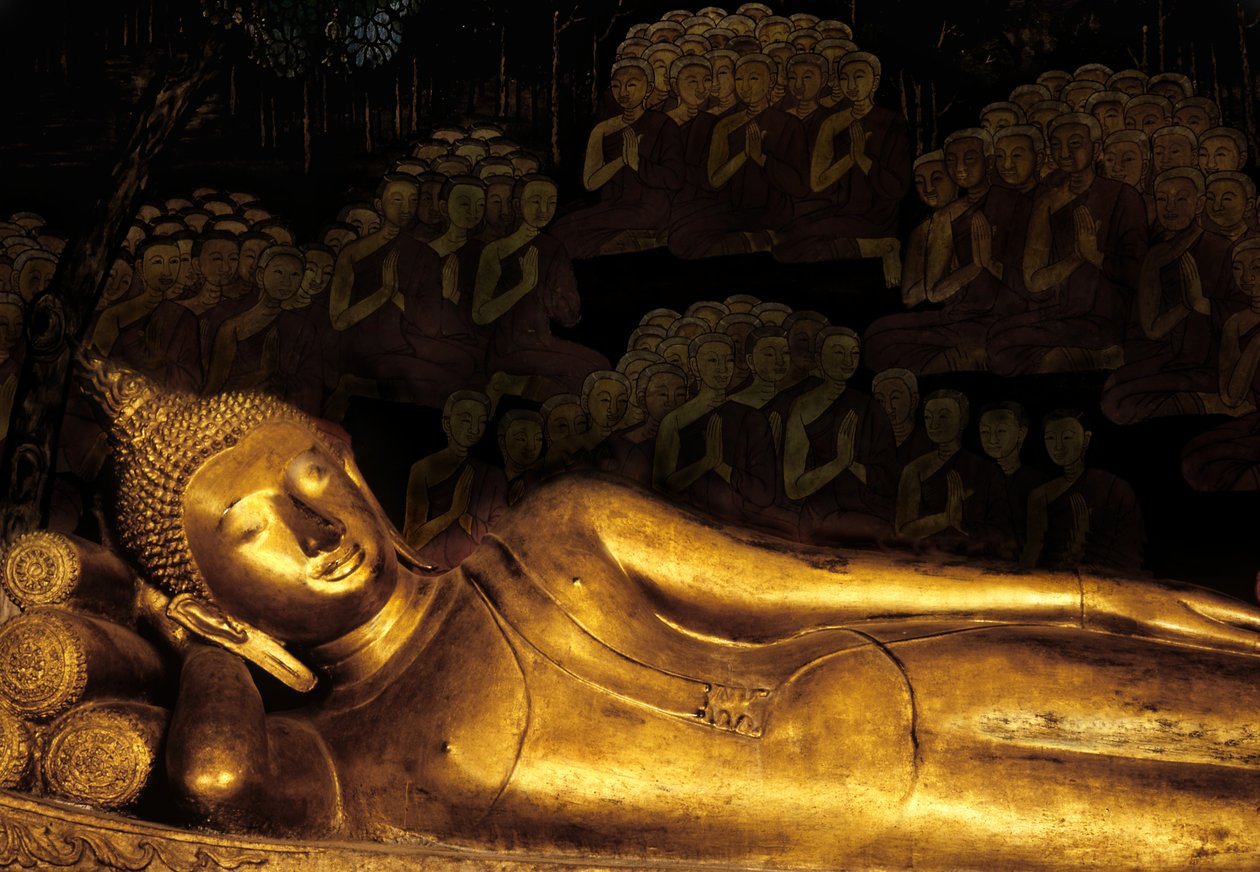 Paranirvana des Buddha von Thai School