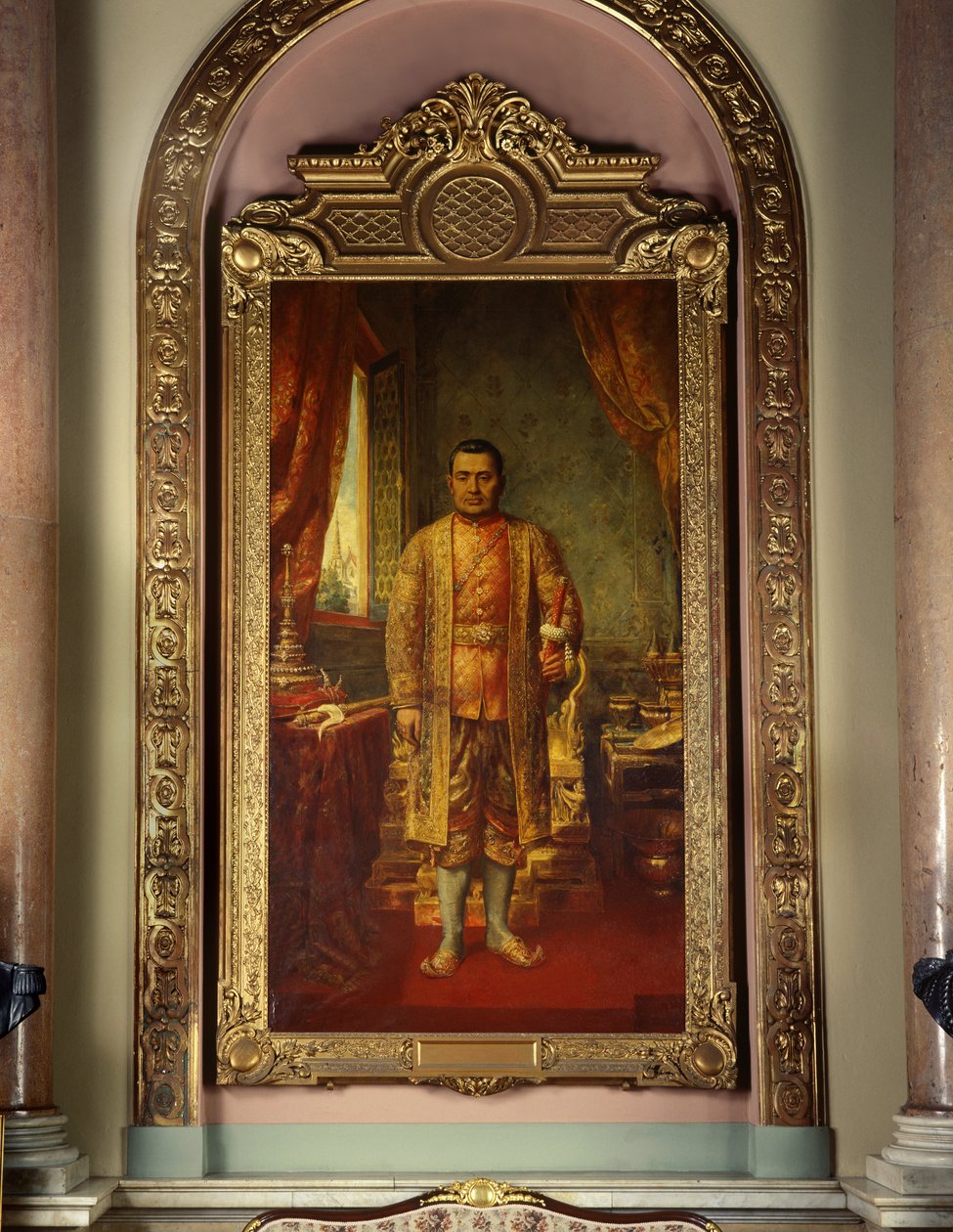 Porträt von König Jessadabodindra von Thai School