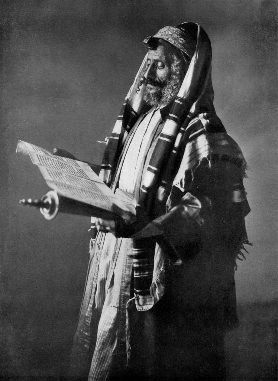 Rabbi liest das Gesetz von The American Colony