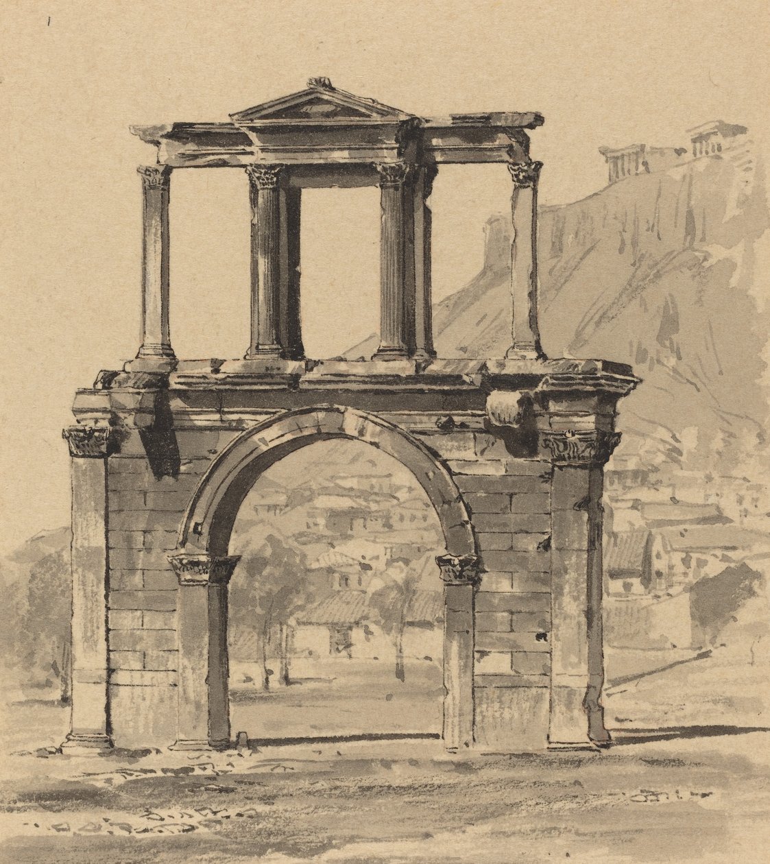 Hadrians Bogen, 1890 von Themistocles von Eckenbrecher