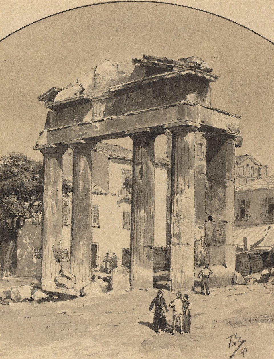 Altes Markttor, 1890 von Themistocles von Eckenbrecher