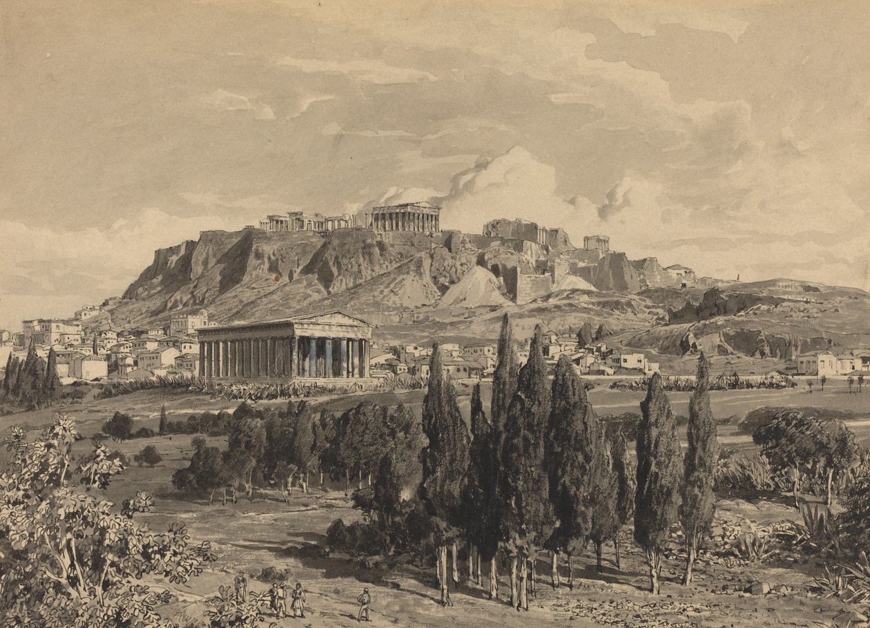 Tempel des Hephaistos, 1890 von Themistocles von Eckenbrecher