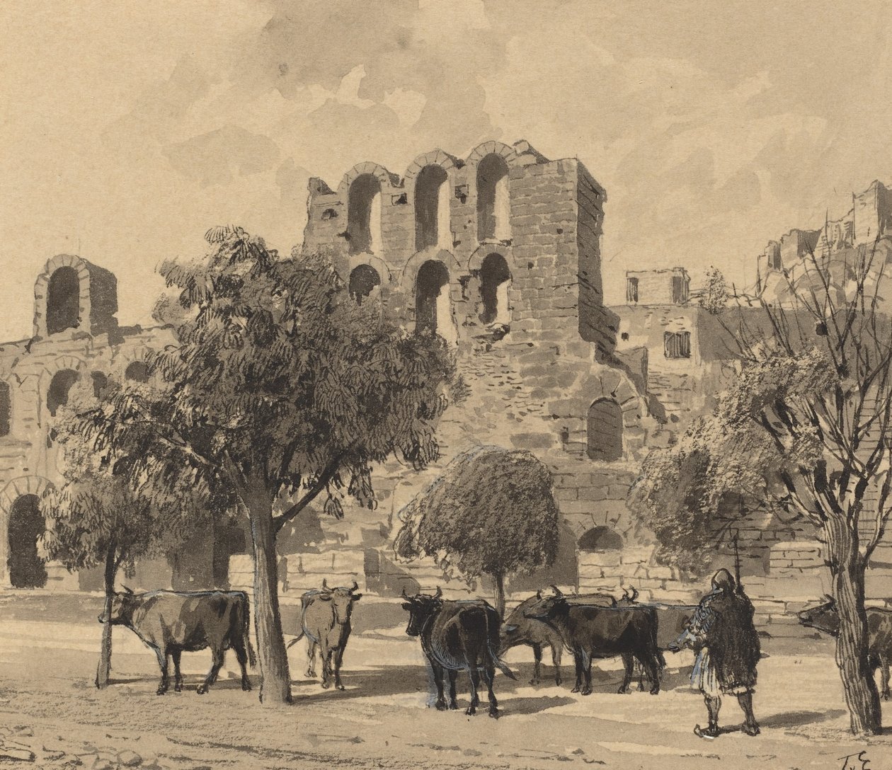 Theater des Herodes Atticus von Themistocles von Eckenbrecher