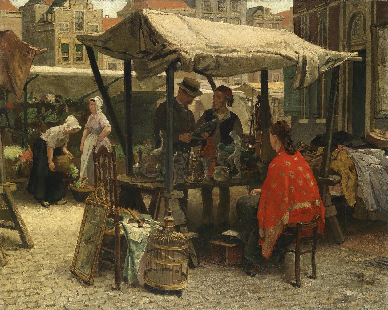 Am Trödelmarkt von Theo Mesker