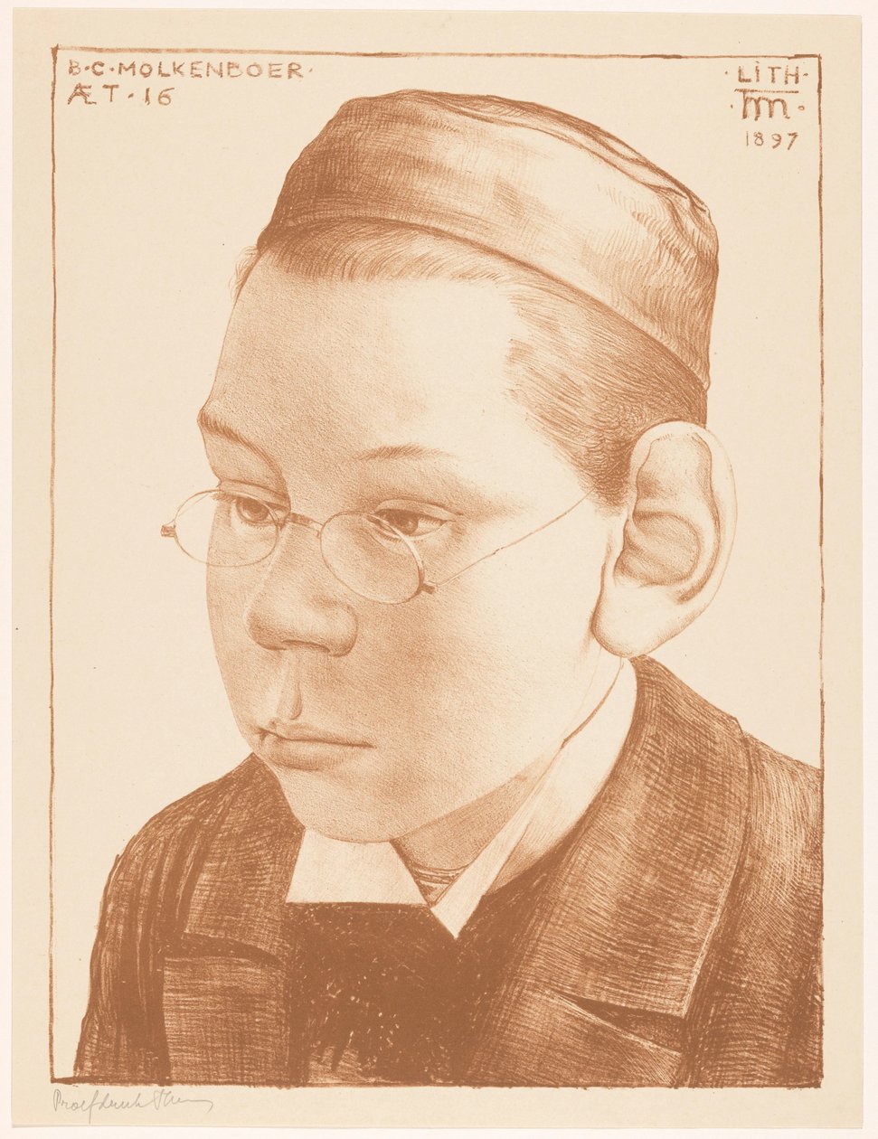 Porträt von Bernard Molkenboer von Theo Molkenboer