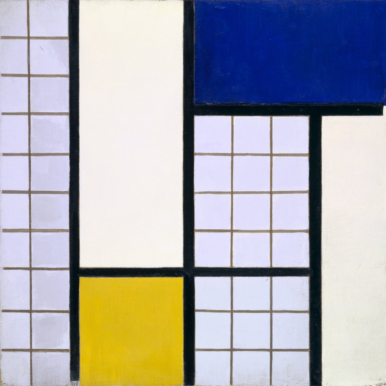 Komposition in Halbtönen von Theo van Doesburg