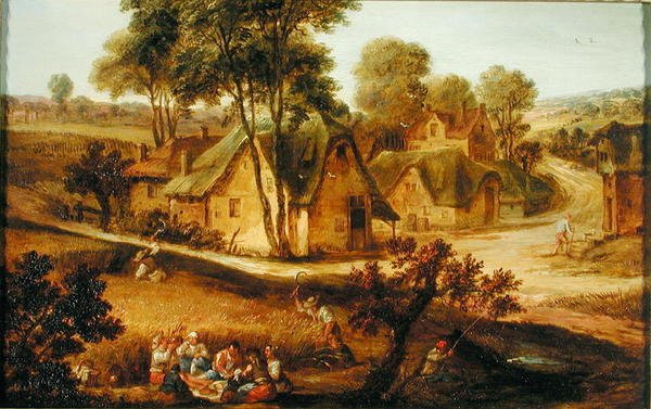 Ländliche Szene von Theobald Michau