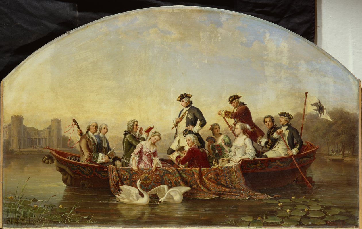 Bootsfahrt in Rheinsberg von Theobald Reinhold von Oer