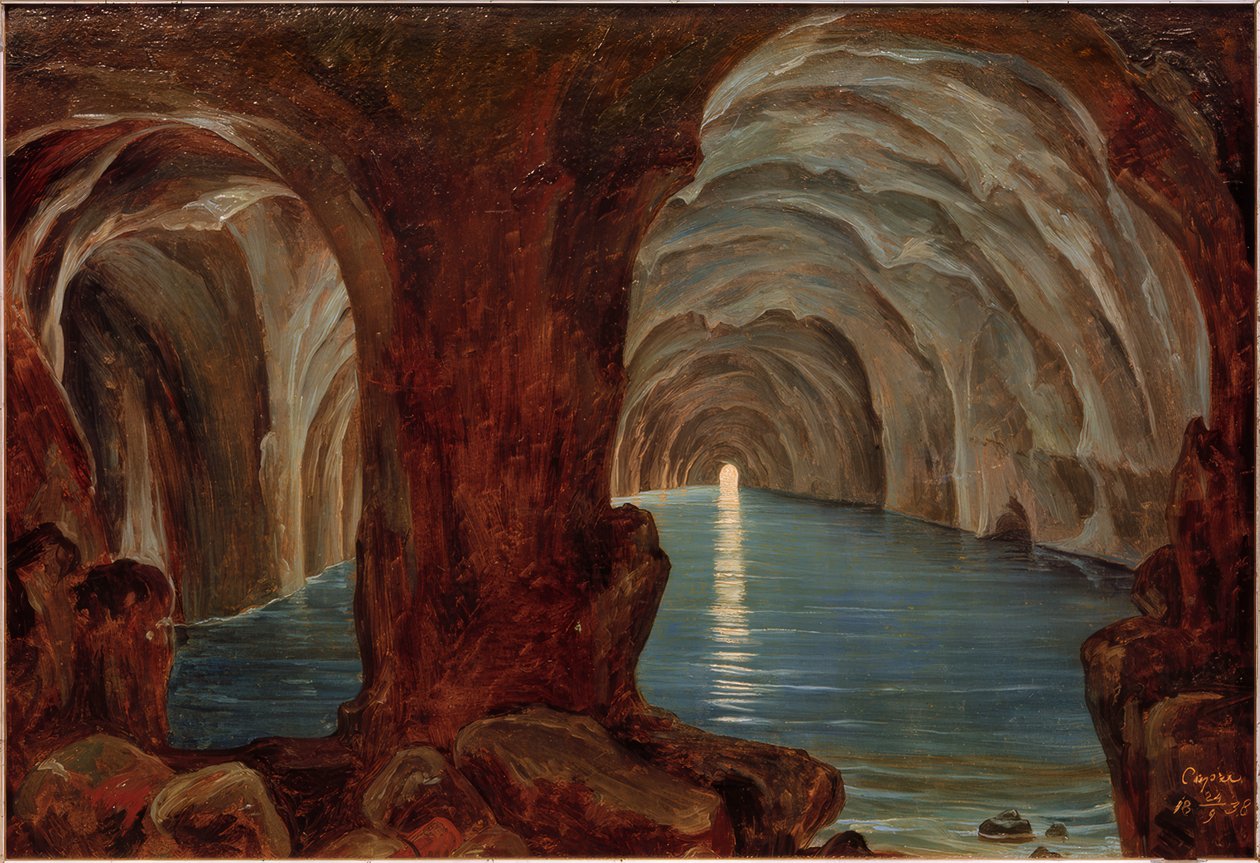 Blaue Grotte auf Capri von Theobald von Oer