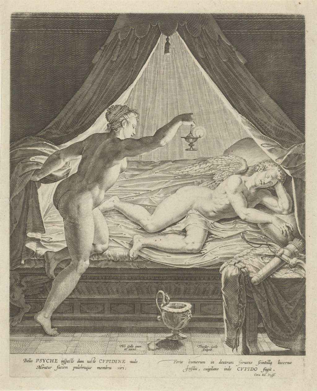 Amor und Psyche von Theodoor Galle