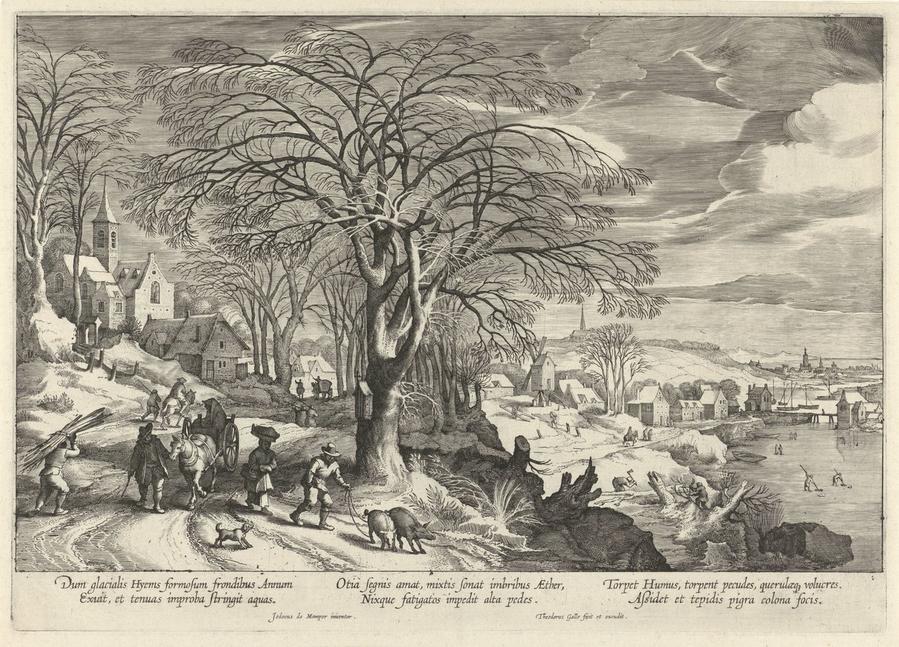 Winter von Theodoor Galle