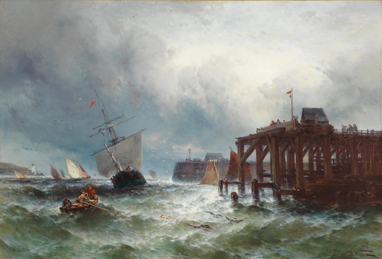 Stürmische See von Theodore Weber