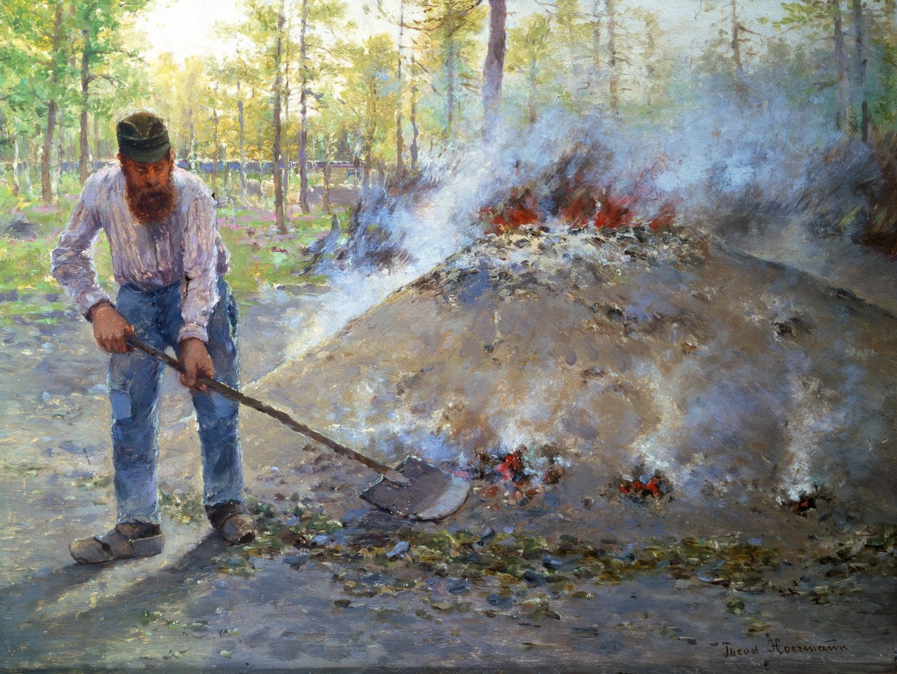 Im Wald von Fontainebleau, ca. 1890 von Theodor von Hormann