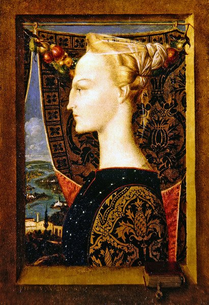 Porträt im Profil von Theodor Baierl