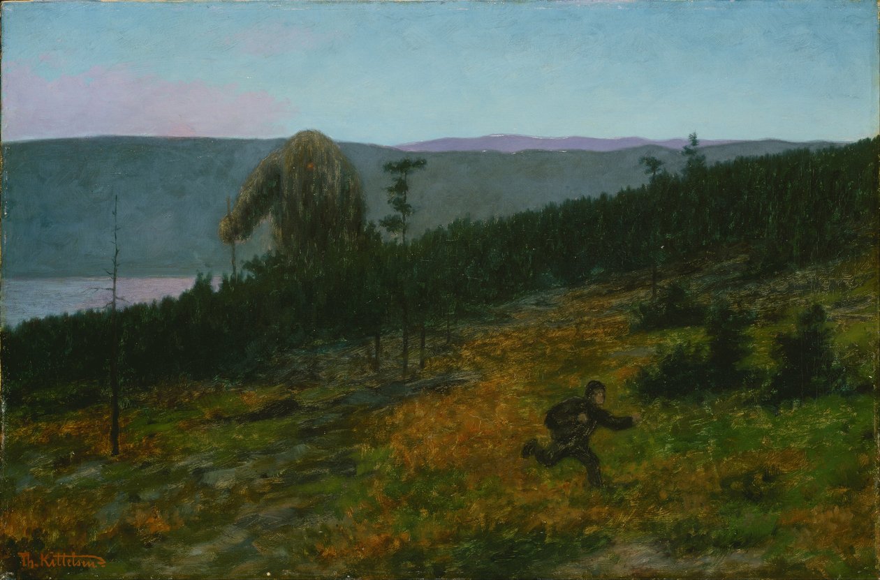 Der Aschenjunge und der Troll von Theodor Kittelsen