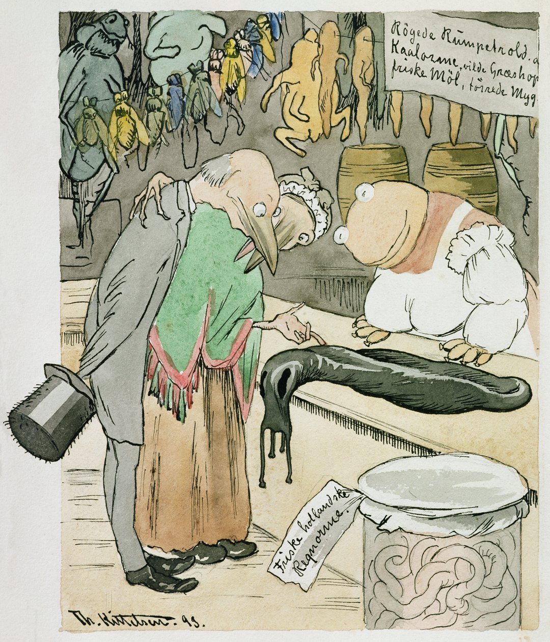 Ein Delikatessengeschäft von Theodor Kittelsen