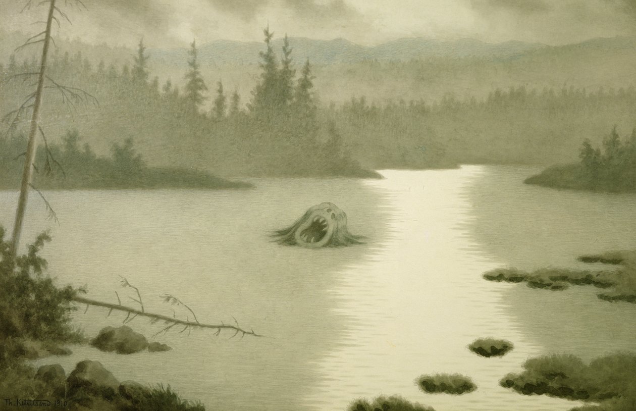 Nokken schreit von Theodor Kittelsen