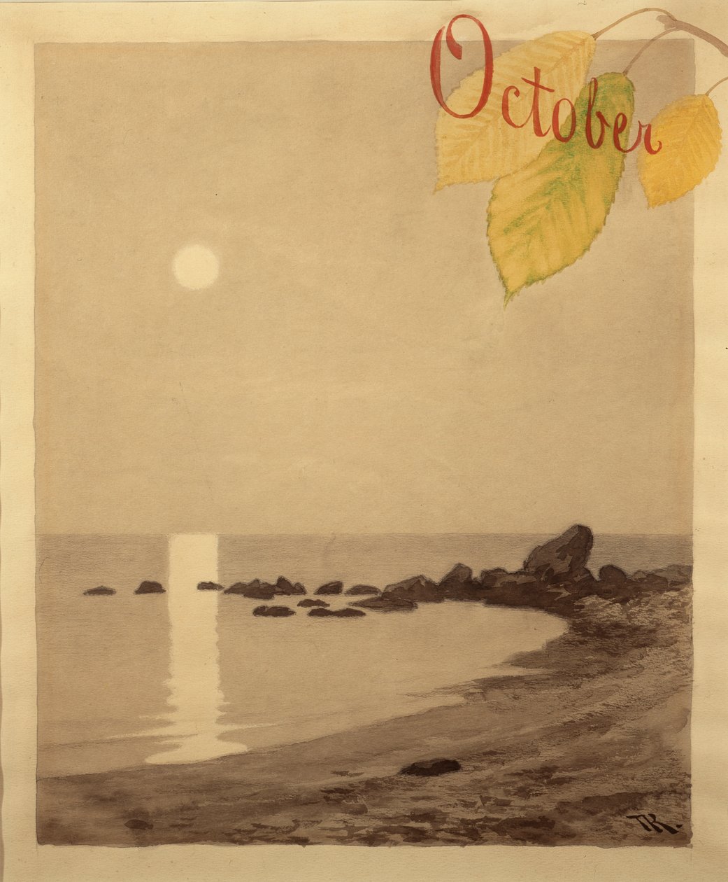 Oktober von Theodor Kittelsen