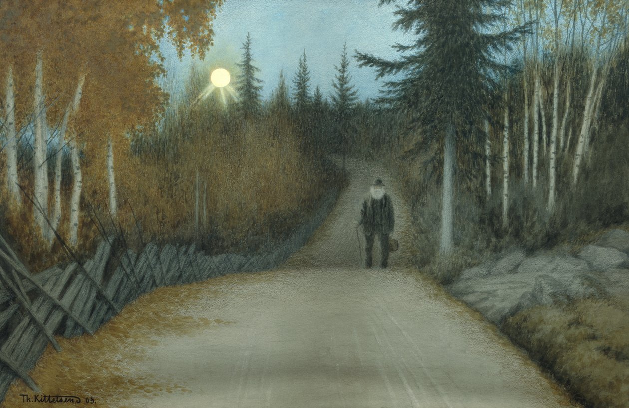 Auf dem Heimweg von Theodor Kittelsen