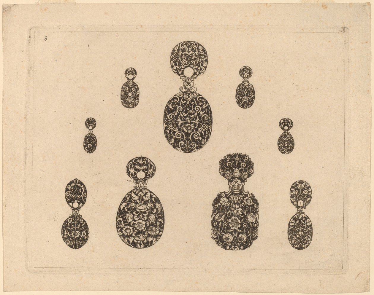 Schmuckornament von Theodor de Bry