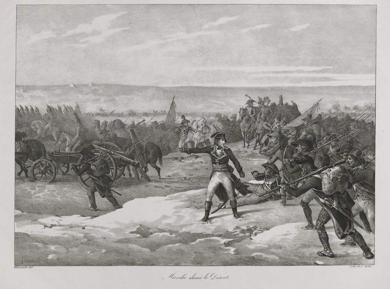 Marsch in der Wüste, 1823 von Theodore Gericault