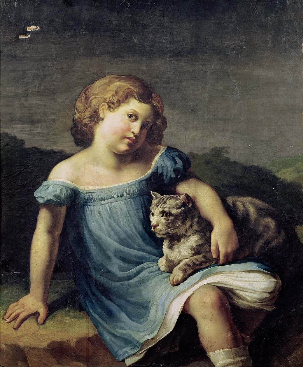 Porträt von Louise Vernet als Kind, 1818-19 von Theodore Gericault